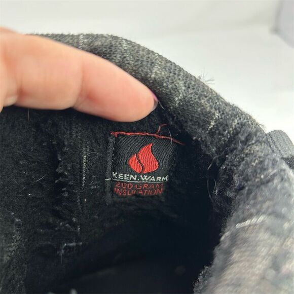 Keen Kids Kalamazoo High Winter Warm Snow Boots Black Size 4Y Boys Outdoors - Picture 13 of 14